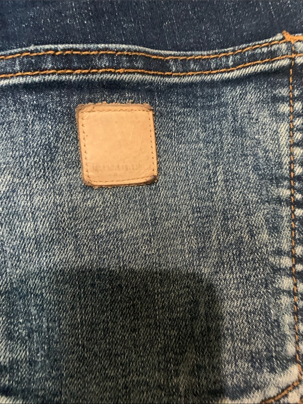 Dark Wash Skinny Jeans with Red Embroidered Trim - Picture 8 of 11